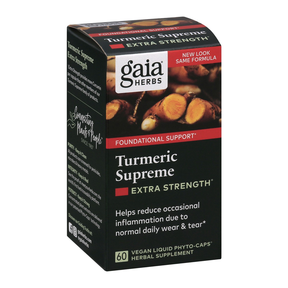 slide 2 of 9, Gaia Herbs Turmeric Supreme 60 ea, 60 ct
