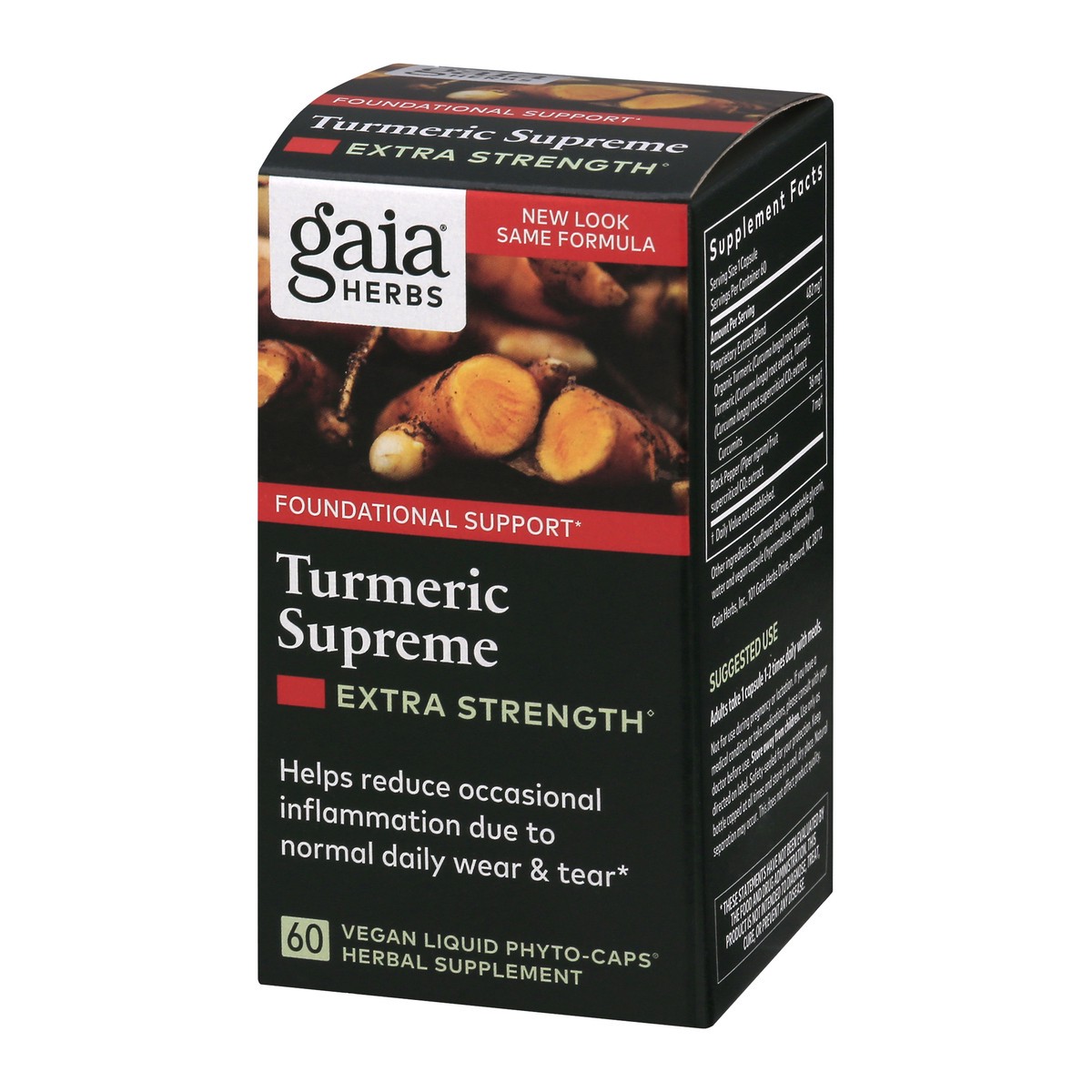 slide 3 of 9, Gaia Herbs Turmeric Supreme 60 ea, 60 ct