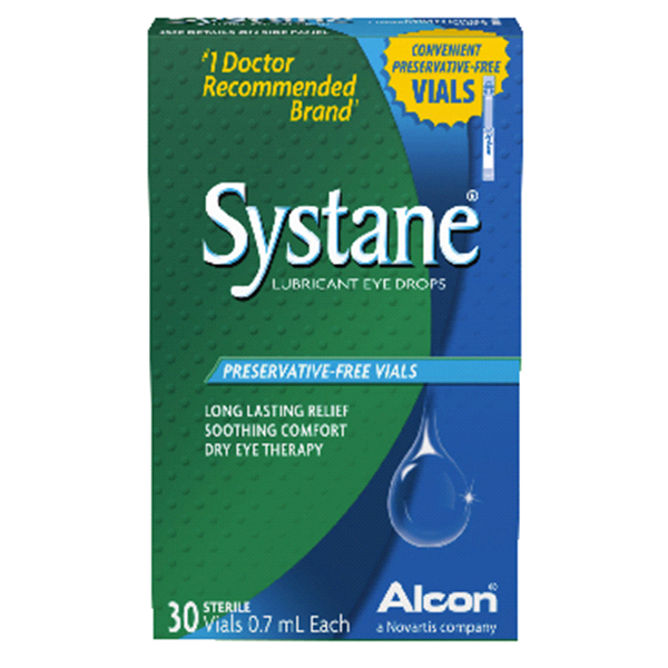 slide 1 of 1, Systane Preservative Free Vials Lubricant Eye Drops, 28 ct