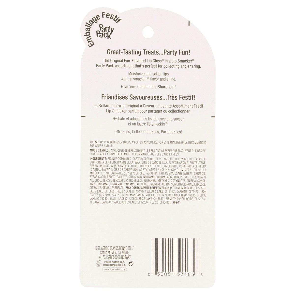 slide 2 of 2, Lip Smacker Bonnie Bell Lip Smacker Lip Balm Fruit, 8 ct