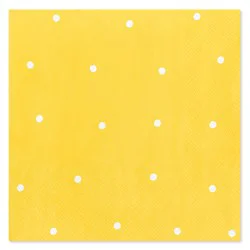 American Greetings Napkin - 20 Count - Polka Dots on Yellow