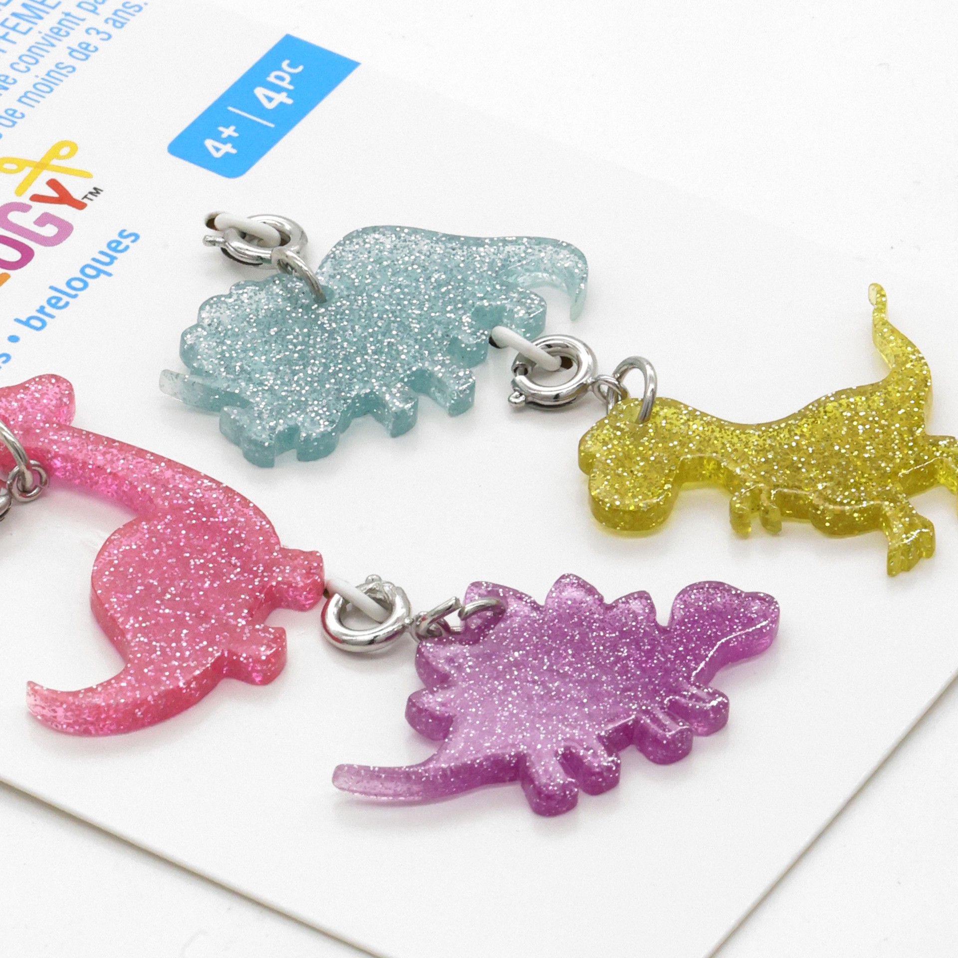 slide 2 of 3, Glittery Dinosaur Charms By Creatology, 0.71 in