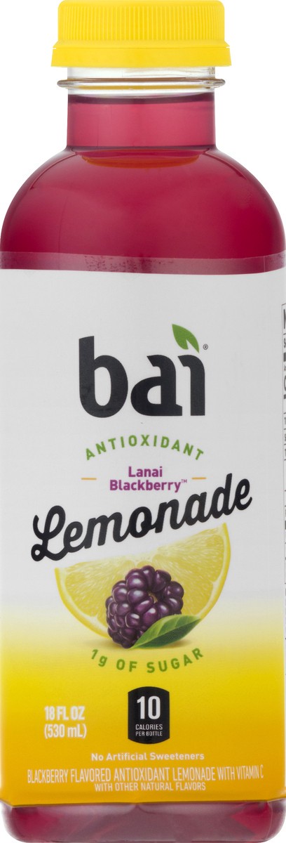 slide 1 of 13, Bai Lemonade, Lanai Blackberry- 18 oz, 18 oz