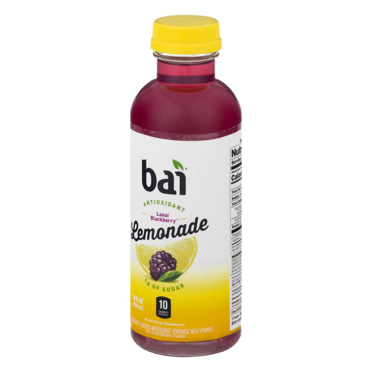 slide 8 of 13, Bai Lemonade, Lanai Blackberry- 18 oz, 18 oz