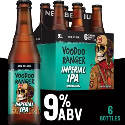 New Belgium Voodoo Ranger Imperial IPA Beer, 6 Pack, 12 fl oz Bottles