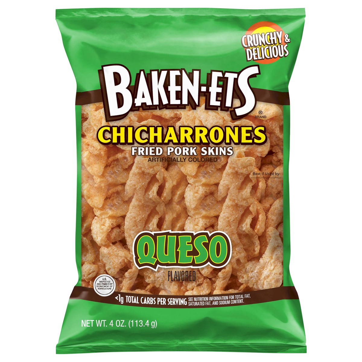 slide 1 of 6, BAKEN-ETS Chicharrones, 4 oz
