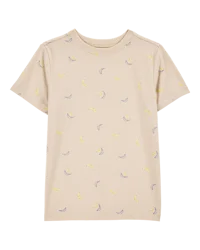 Carter's Kid Banana Print Woven Short-Sleeve Tee Brown XL
