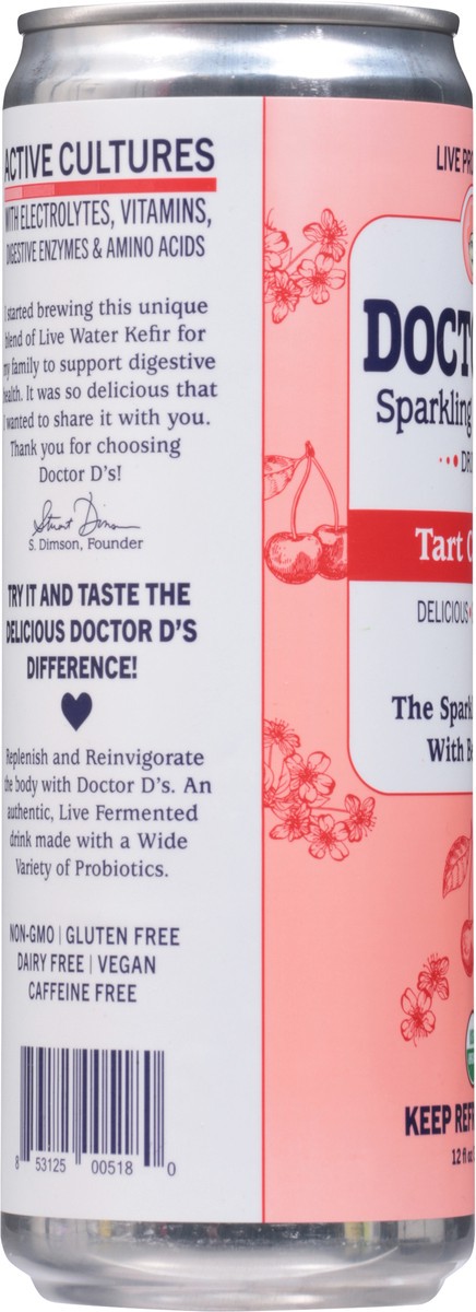 slide 3 of 14, Doctor D's Sparkling Probiotic Drink Tart Cherry- 12 oz, 12 oz