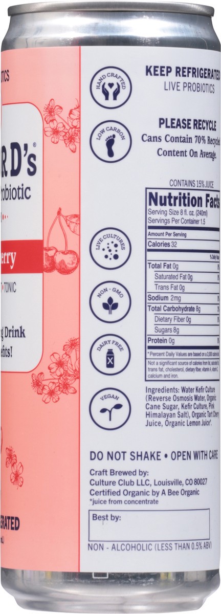 slide 8 of 14, Doctor D's Sparkling Probiotic Drink Tart Cherry- 12 oz, 12 oz