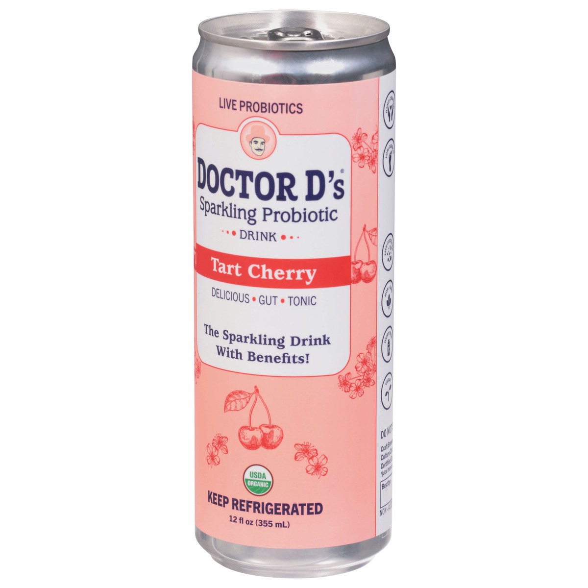 slide 6 of 14, Doctor D's Sparkling Probiotic Drink Tart Cherry- 12 oz, 12 oz