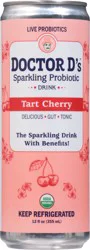 Doctor D's Sparkling Probiotic Drink Tart Cherry- 12 oz