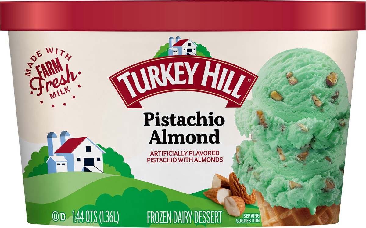 slide 2 of 2, Turkey Hill Pistachio Almond, 1.44 qt