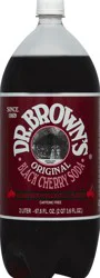 Dr. Brown's Original Black Cherry Soda, 67.6 fl oz