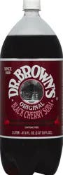 Dr. Brown's Original Black Cherry Soda, 67.6 fl oz