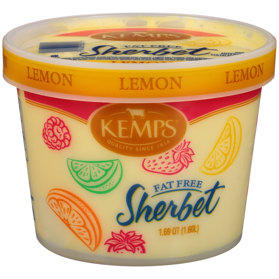 slide 1 of 6, Kemps Lemon Sherbet, 54 oz