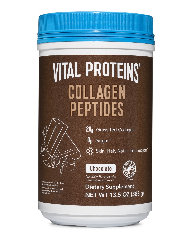 slide 1 of 1, Vital Proteins® Chocolate Collagen Peptides Powder, 13.5 oz