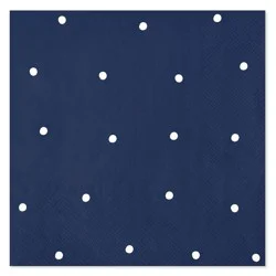 American Greetings Navy Polka Dot Lunch Napkins