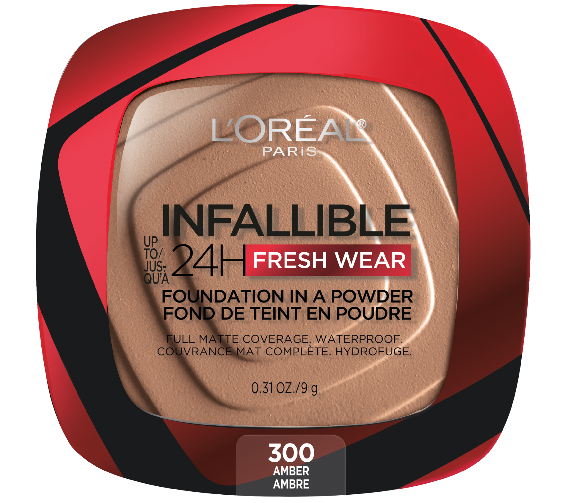 slide 1 of 9, L'Oréal Powder Foundation - Amber, 0.31 oz