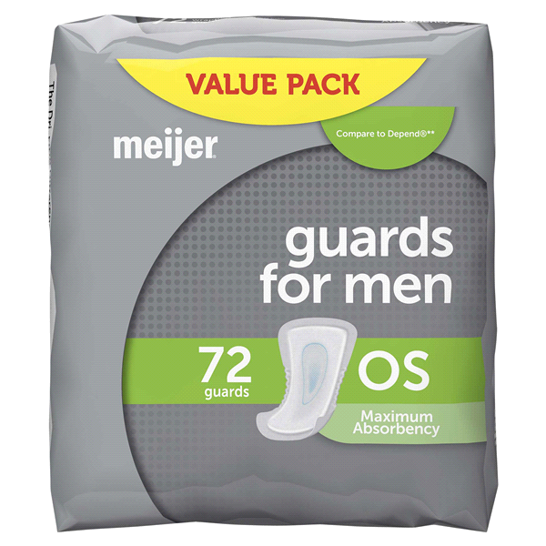 Meijer Male Guard Maximum Absorbency 72 ct Shipt