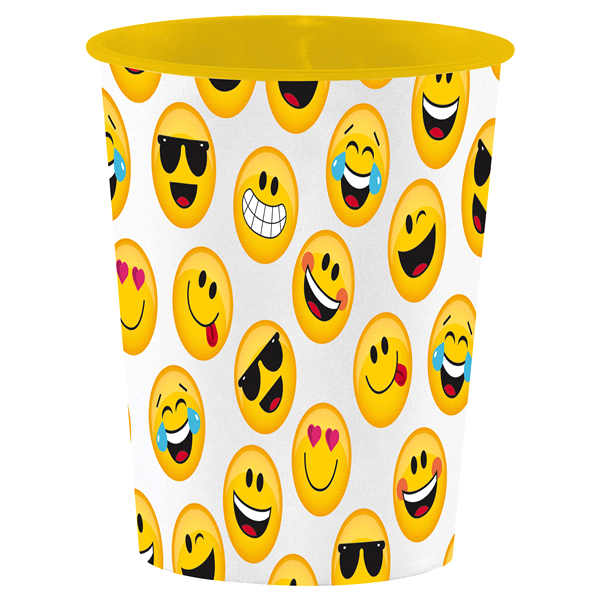 slide 1 of 1, Show Your Emojions Plastic Favor Cup, 1 ct