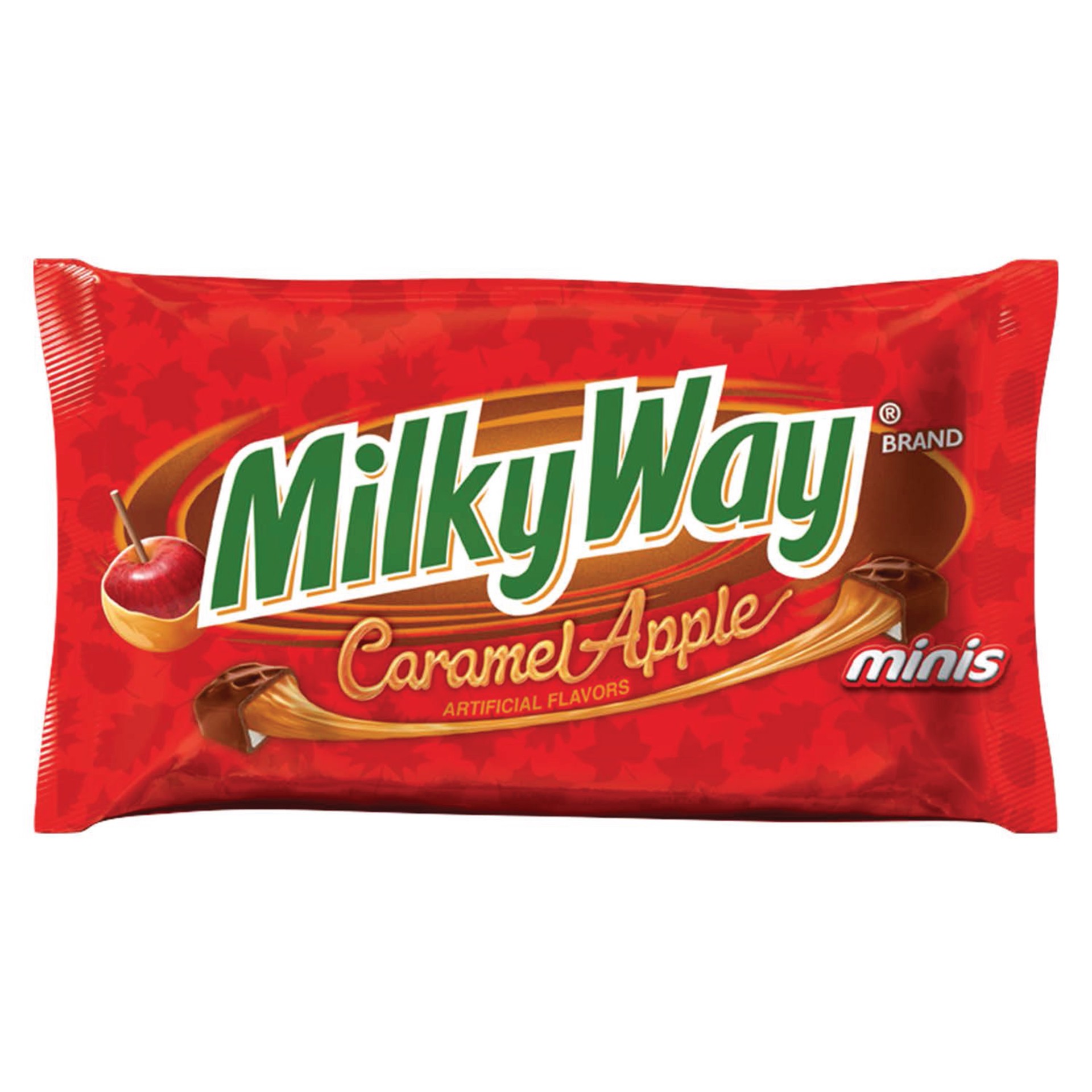 slide 1 of 5, Milky Way MILKY WAY Fall Harvest & Halloween Caramel Apple Chocolate Minis Size Candy Bars 11.5-Ounce Bag, 11 oz