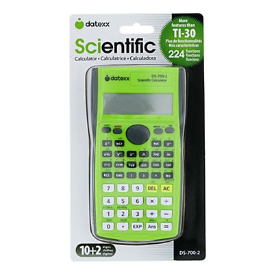 slide 1 of 1, Datexx Ecocalc Earth Friendly 224 Function 2line Display Scientific Calculator, 1 ct