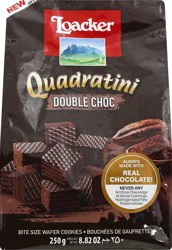 Loacker Bite Size Double Chocolate Wafer Cookies 250 g