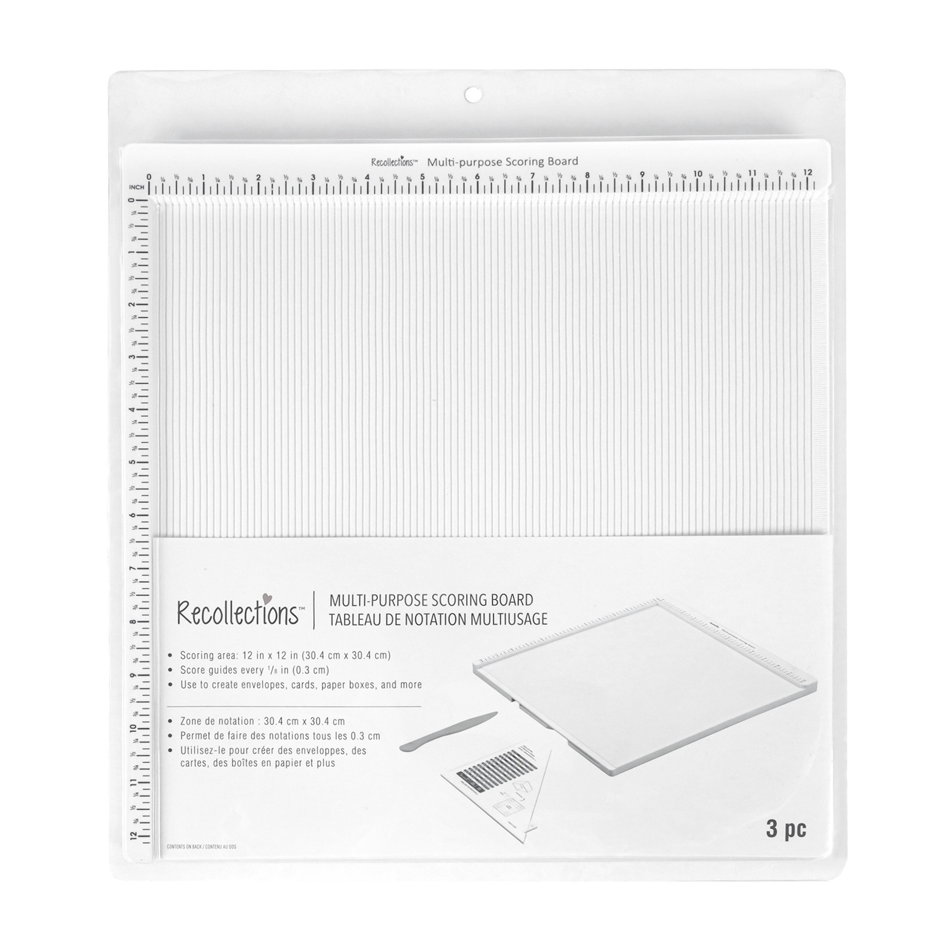 slide 5 of 5, 12" X 12" Multi-Purpose Scoring Board By Recollections, 12 in x 12 in