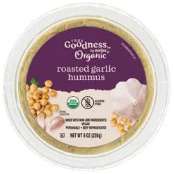 True Goodness Organic Roasted Garlic Hummus, 8 oz.