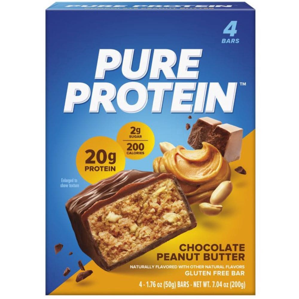 slide 1 of 3, Pure Protein Chocolate Peanut Butter Protein Bar, 4 ct; 1.76 oz