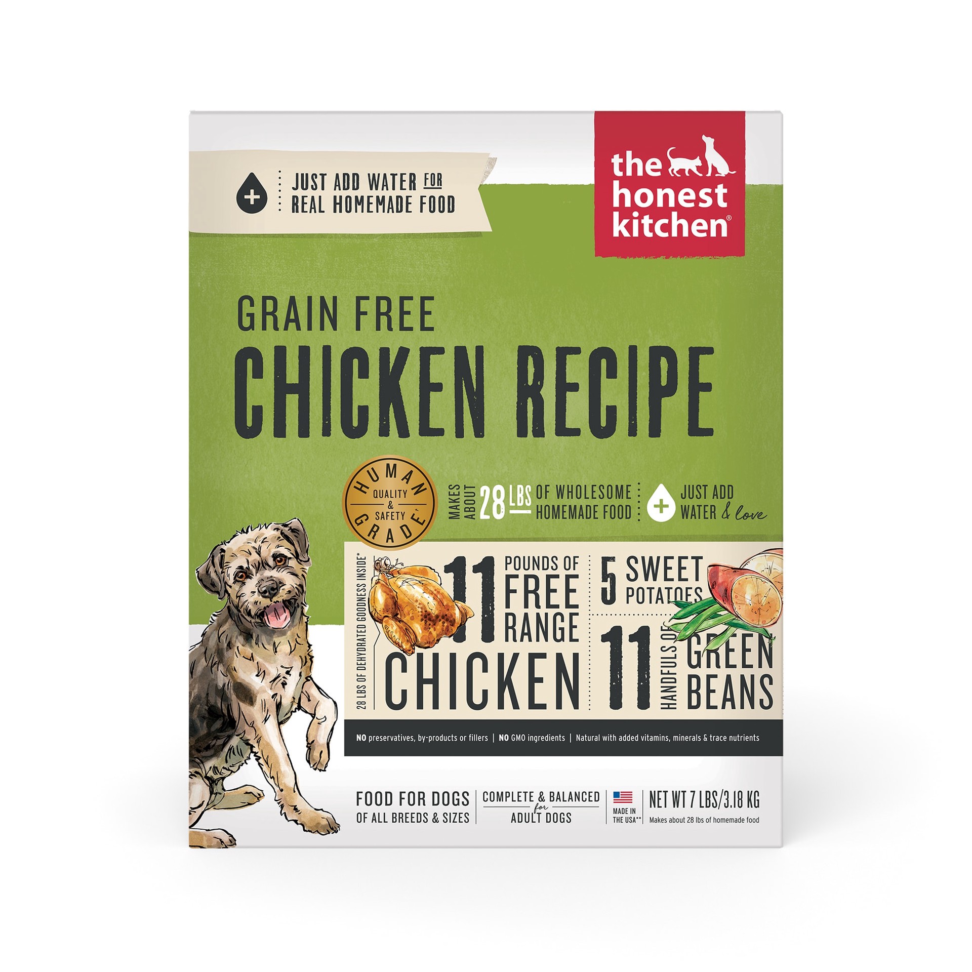 slide 1 of 9, The Honest Kitchen Dehydrated Wholemade™ Grain Free Chicken Dog Food, 7 lb Box, 7 lb