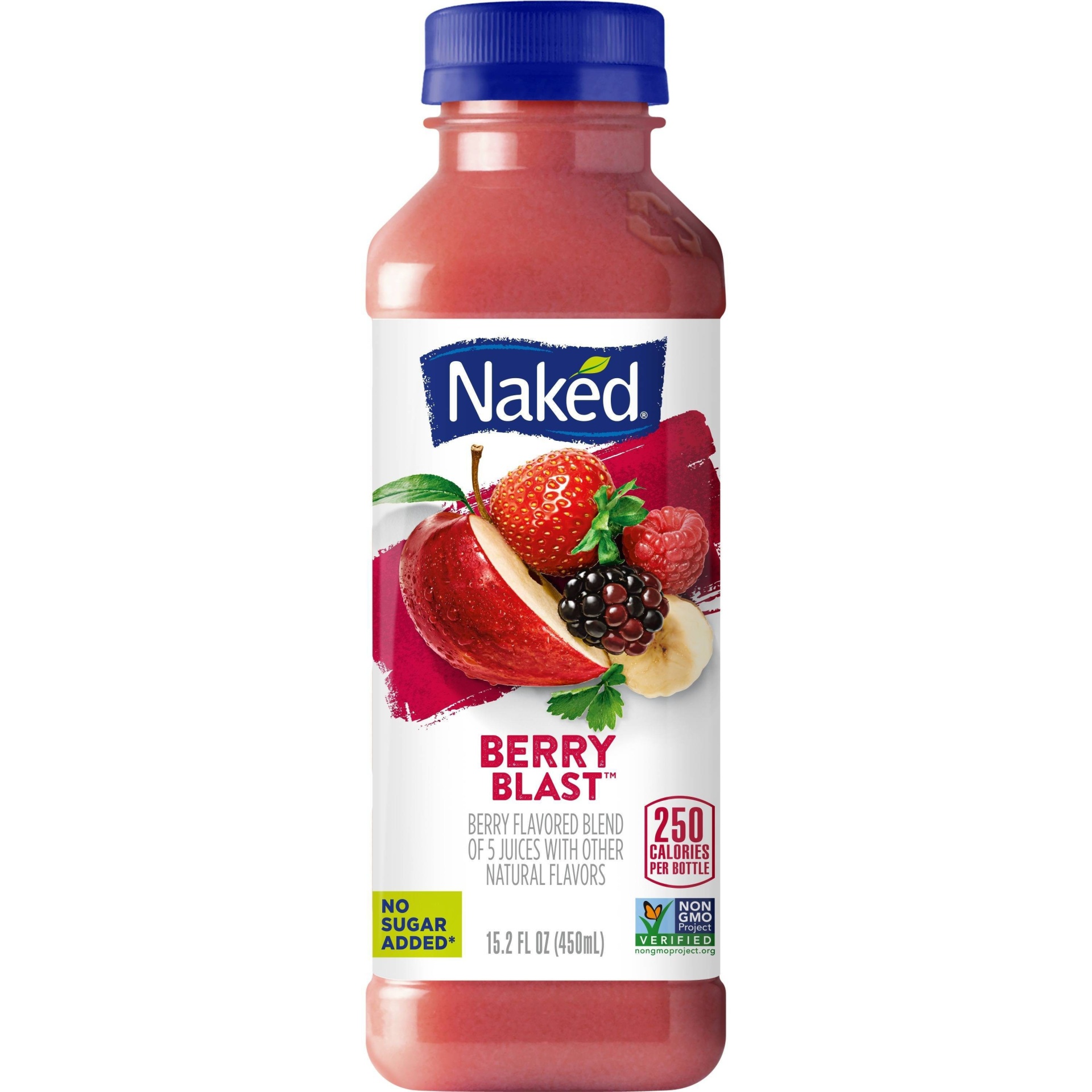 slide 1 of 4, Naked Berry Blast Juice Smoothie - 15.2 fl oz, 15.2 oz