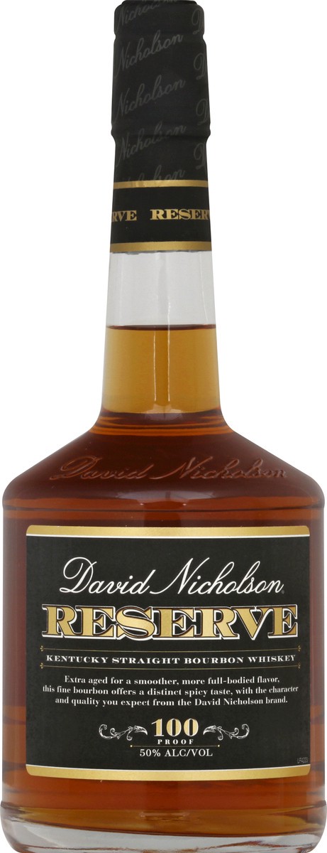 slide 4 of 7, David Nicholson Bourbon Whiskey 750 ml, 750 ml