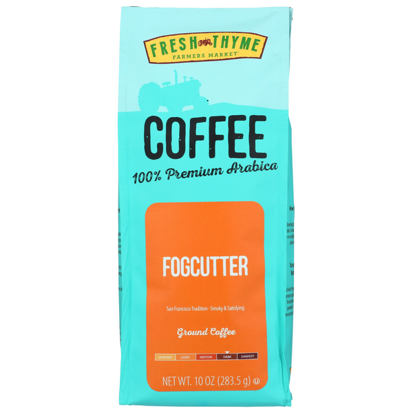 slide 1 of 1, Fresh Thyme Fogcutter Ground Coffee, 10 oz