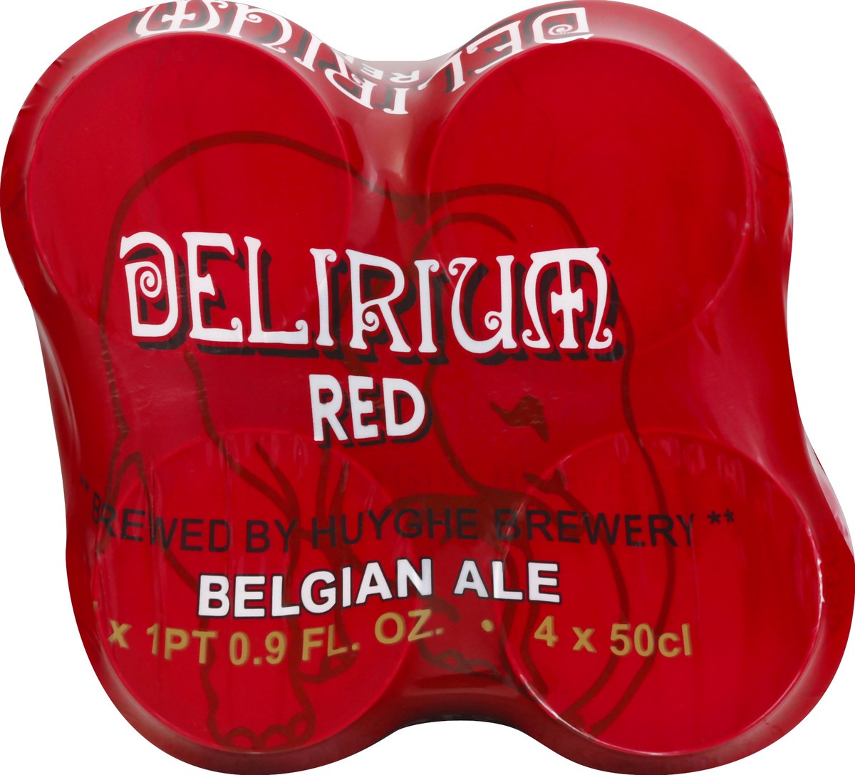 slide 2 of 6, Delirium Beer Belgian Ale Red, 4 ct; 16.9 oz