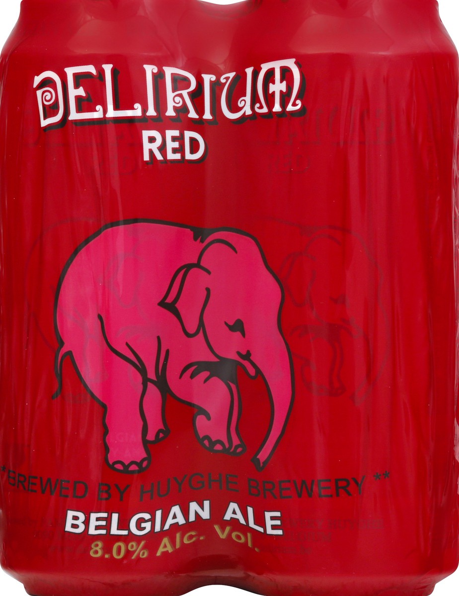 slide 5 of 6, Delirium Beer Belgian Ale Red, 4 ct; 16.9 oz