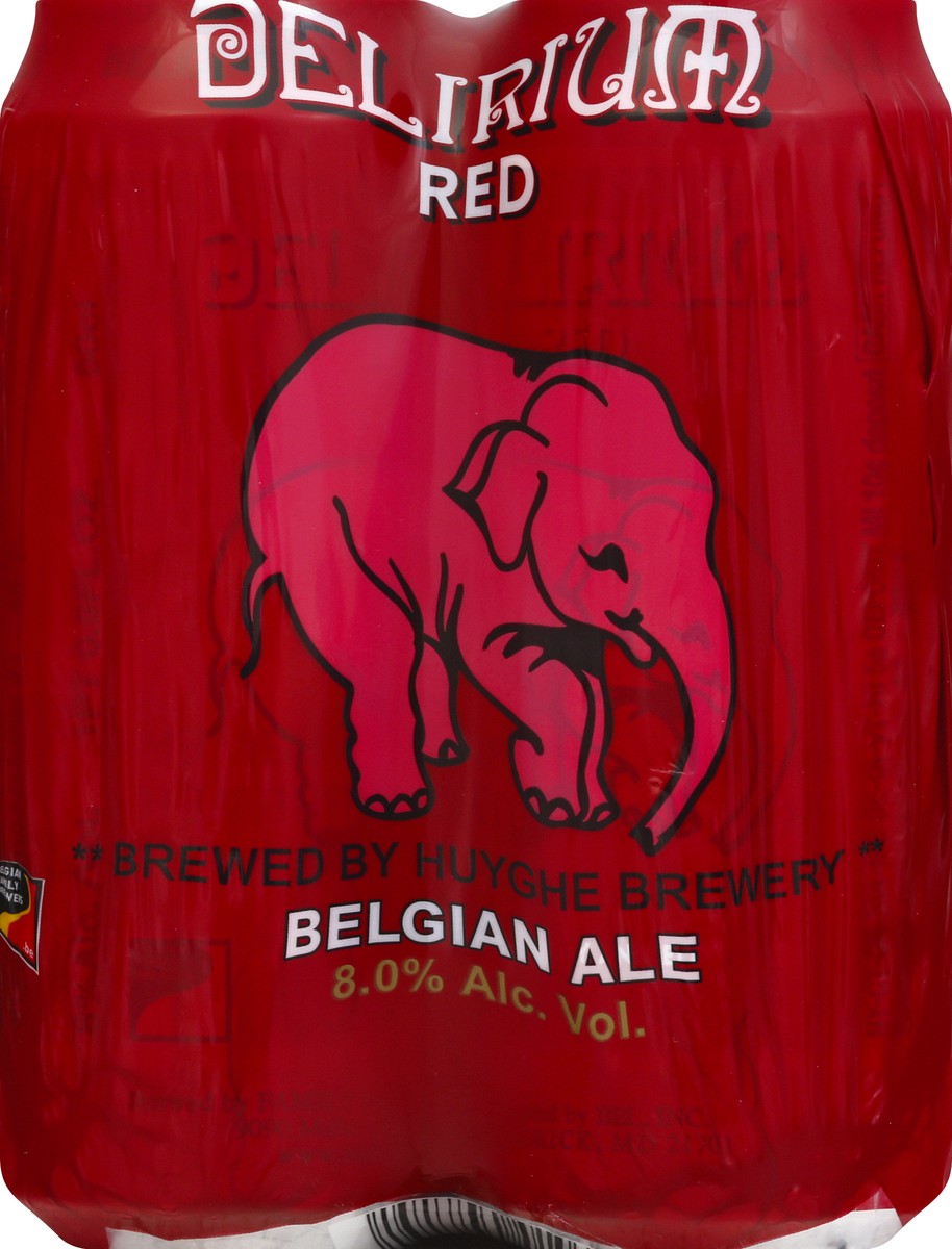 slide 4 of 6, Delirium Beer Belgian Ale Red, 4 ct; 16.9 oz