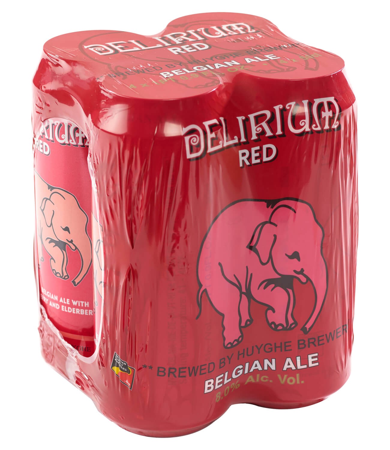 slide 1 of 6, Delirium Beer Belgian Ale Red, 4 ct; 16.9 oz