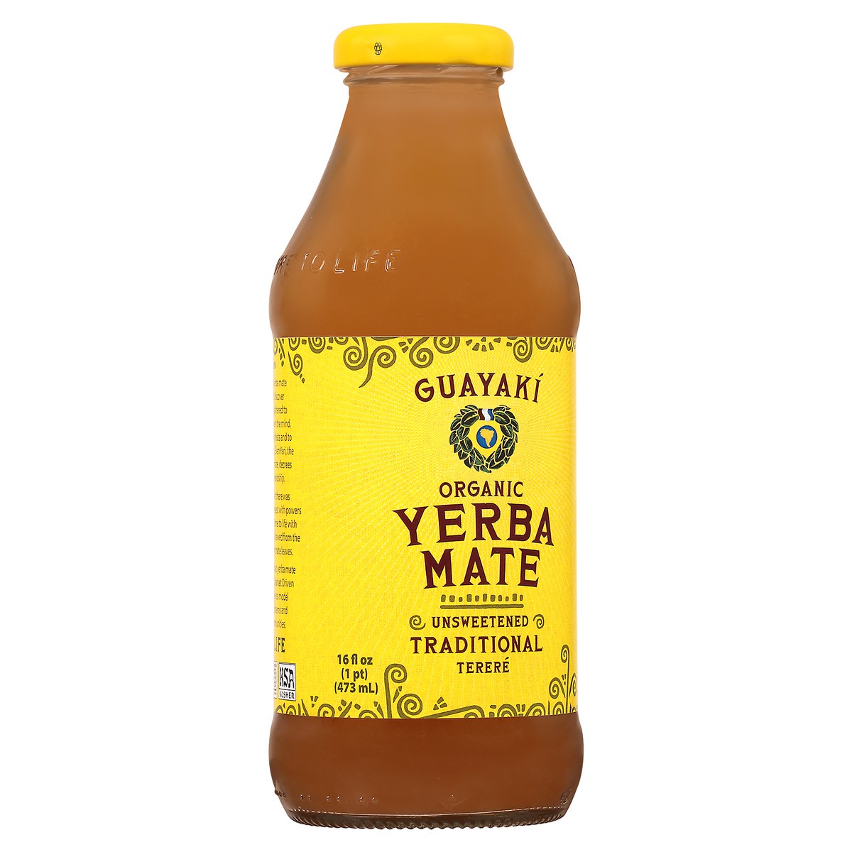 slide 3 of 9, Guayaki Unsweetened Yerba Mate Org - 16 oz, 16 oz