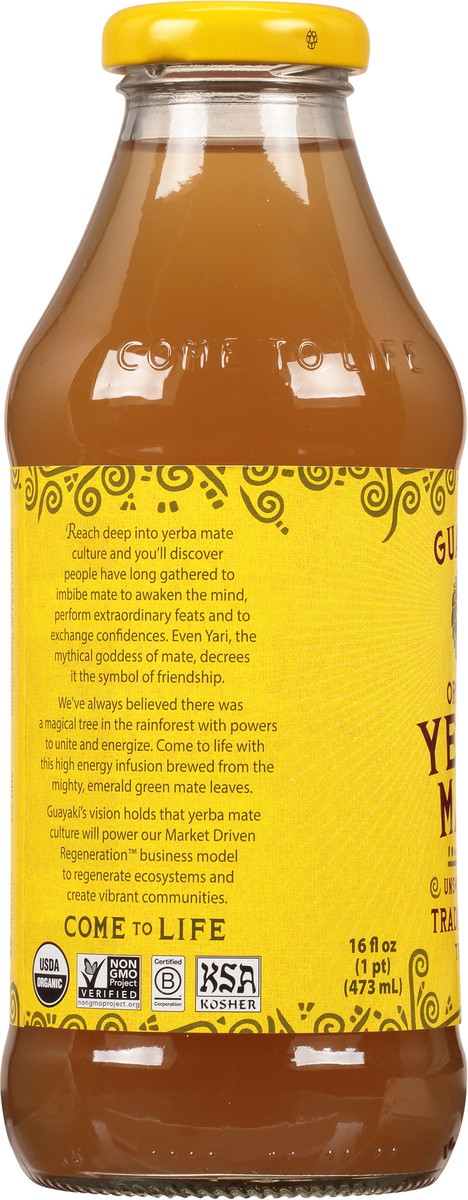 slide 4 of 9, Guayaki Unsweetened Yerba Mate Org - 16 oz, 16 oz