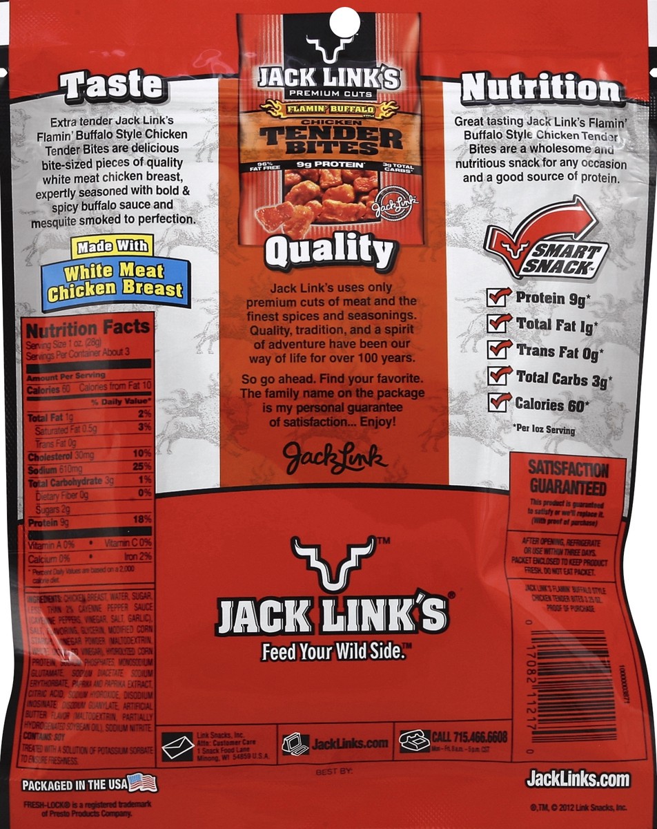 slide 4 of 4, Jack Link's Tender Bites - 3.25 oz, 3.25 oz; 92 gram