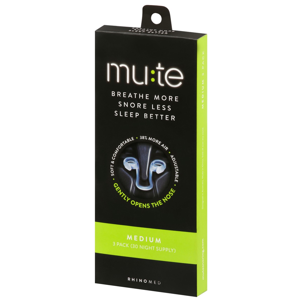 slide 8 of 12, Mute Medium Nasal Breathing Device 3 Pack, 3 ct