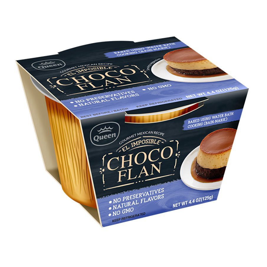 slide 1 of 1, Queen El Imposible Choco Flan, 4.4 oz