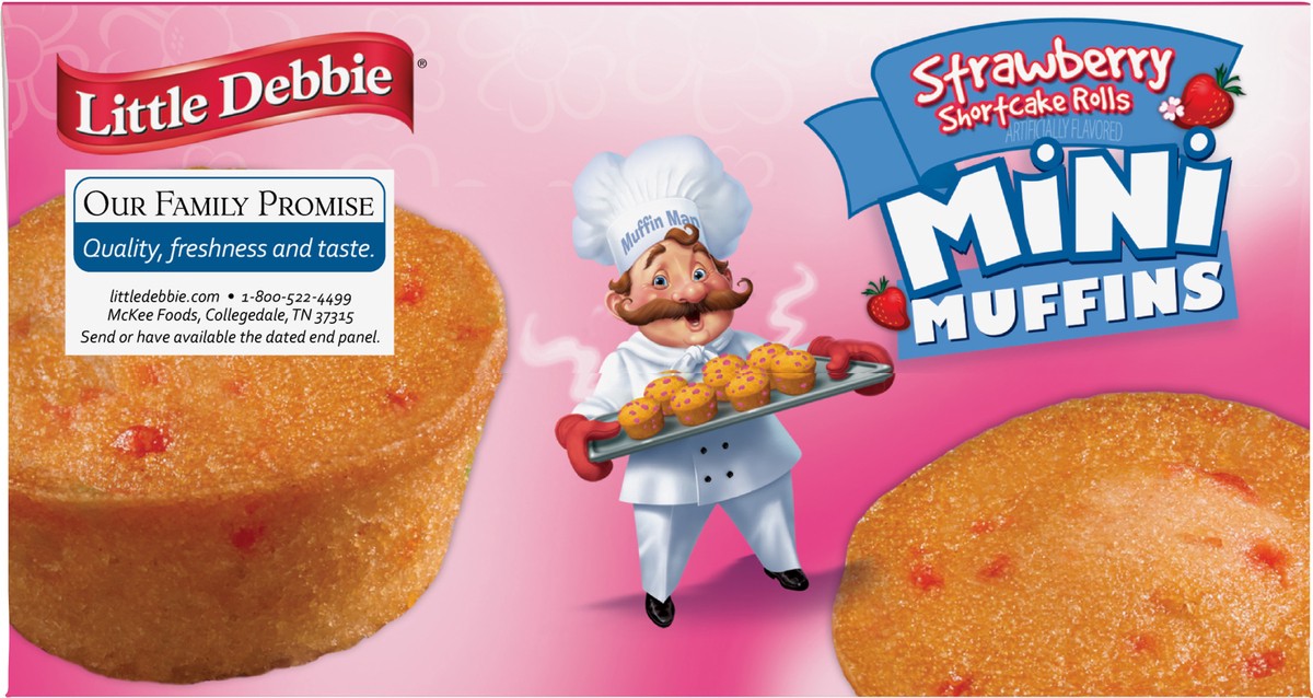 slide 9 of 9, Little Debbie Muffins, Strawberry Shortcake Rolls, Mini, 5 ct