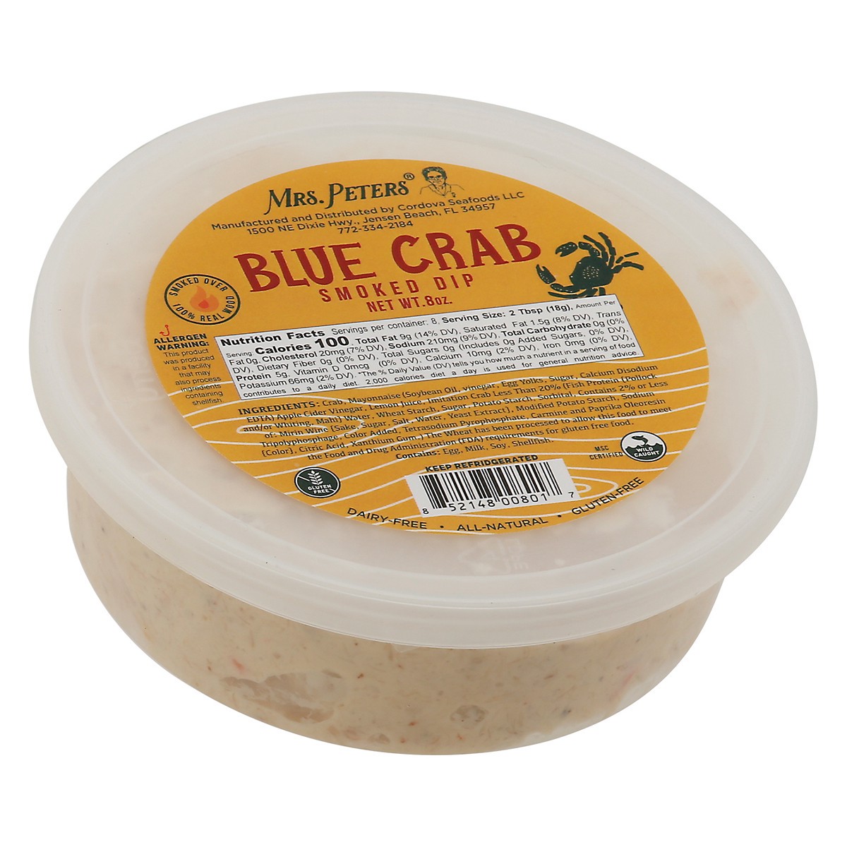 slide 4 of 13, Mrs. Peters Blue Crab Smoked Dip 8 oz, 8 oz