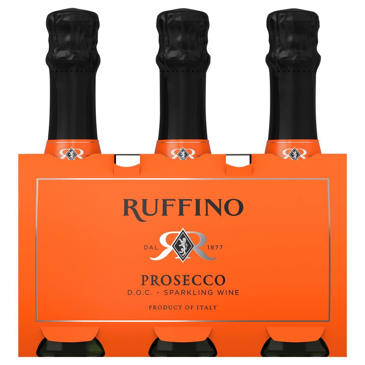 slide 1 of 19, Ruffino Prosecco DOC Italian White Sparkling Wine, 3 ct; 187 ml