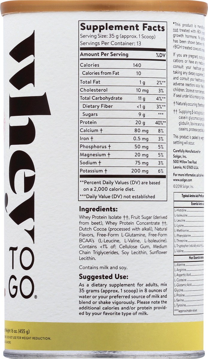 slide 3 of 11, Solgar Whey Protein Powder 16 oz, 16 oz