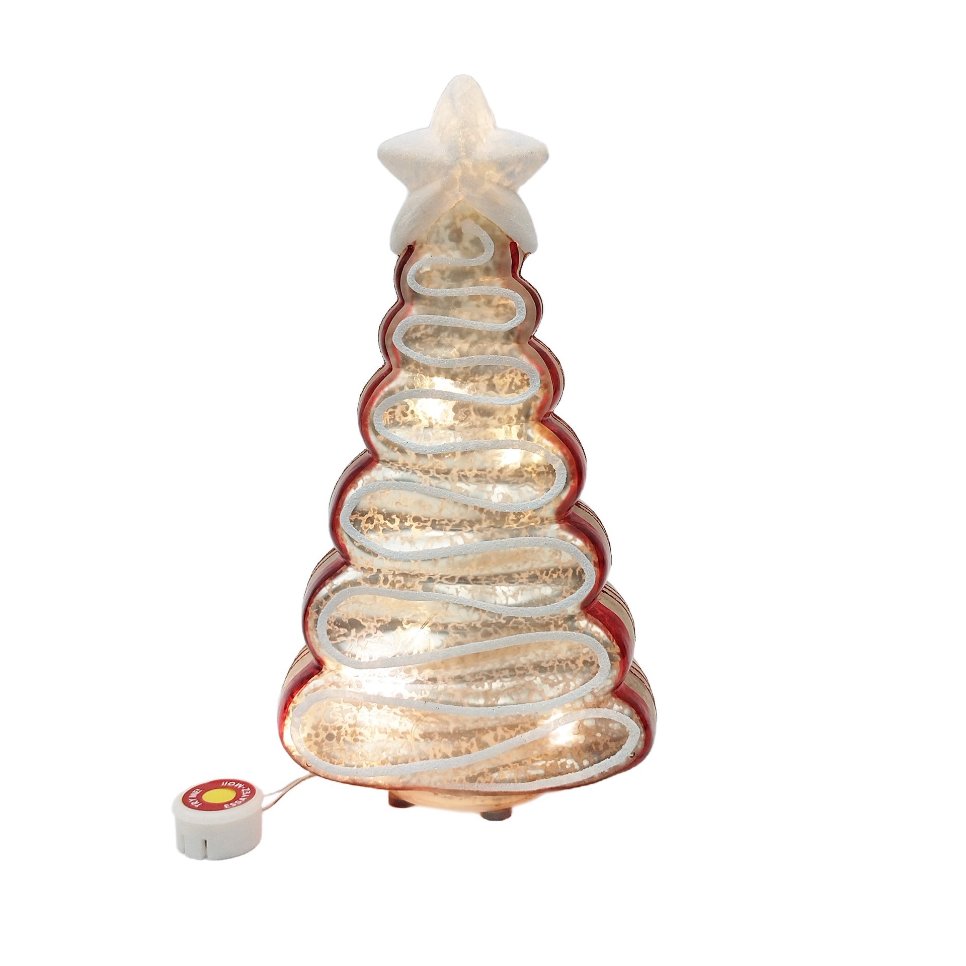 slide 2 of 4, 9" Glass Tree Led Tabletop Decor By Ashland, 9 in