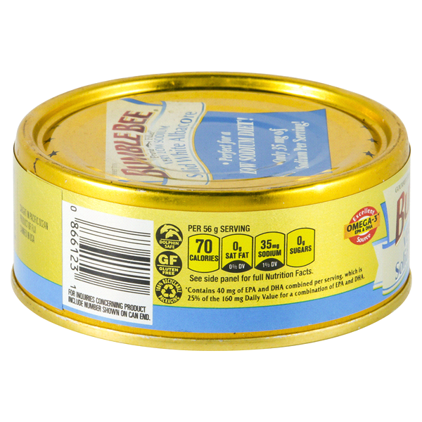 slide 4 of 13, Bumble Bee Prime Chunk White Low Sodium Albacore Tuna, 5 oz