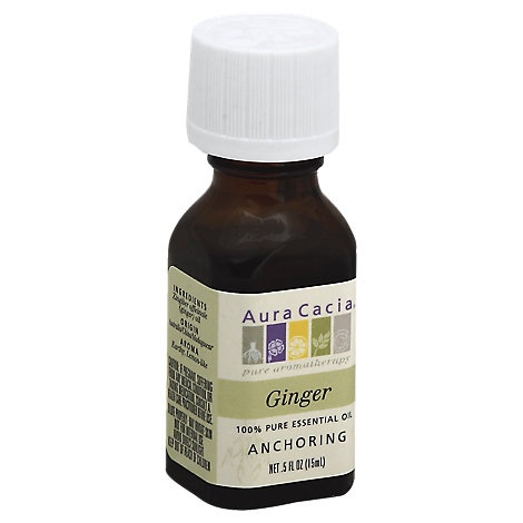 slide 1 of 1, Aura Cacia Essential Oil 100% Pure Ginger -., 5 fl oz